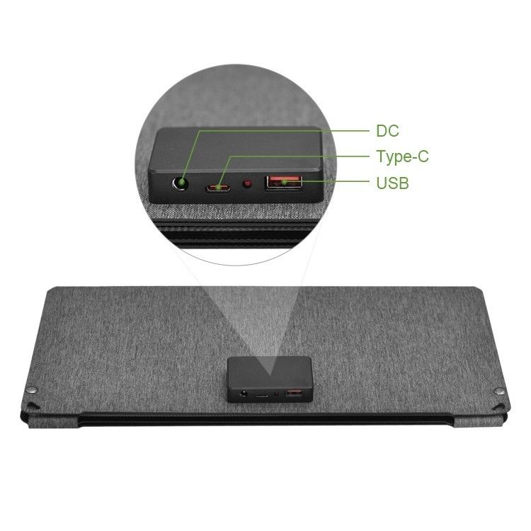 सेल फोन पोर्टेबल और बहुमुखी डिजाइन के लिए 18V 50W मोनोक्रिस्टलीय सौर पैनल