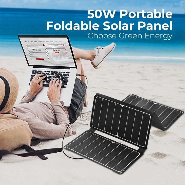 सेल फोन पोर्टेबल और बहुमुखी डिजाइन के लिए 18V 50W मोनोक्रिस्टलीय सौर पैनल