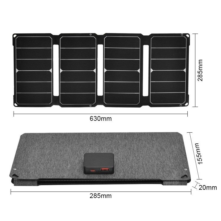 नवीनतम सौर ऊर्जा सेल IP68 30W 12V फोल्डेबल सौर पैनल अन्य अनुप्रयोगों के लिए एकदम सही