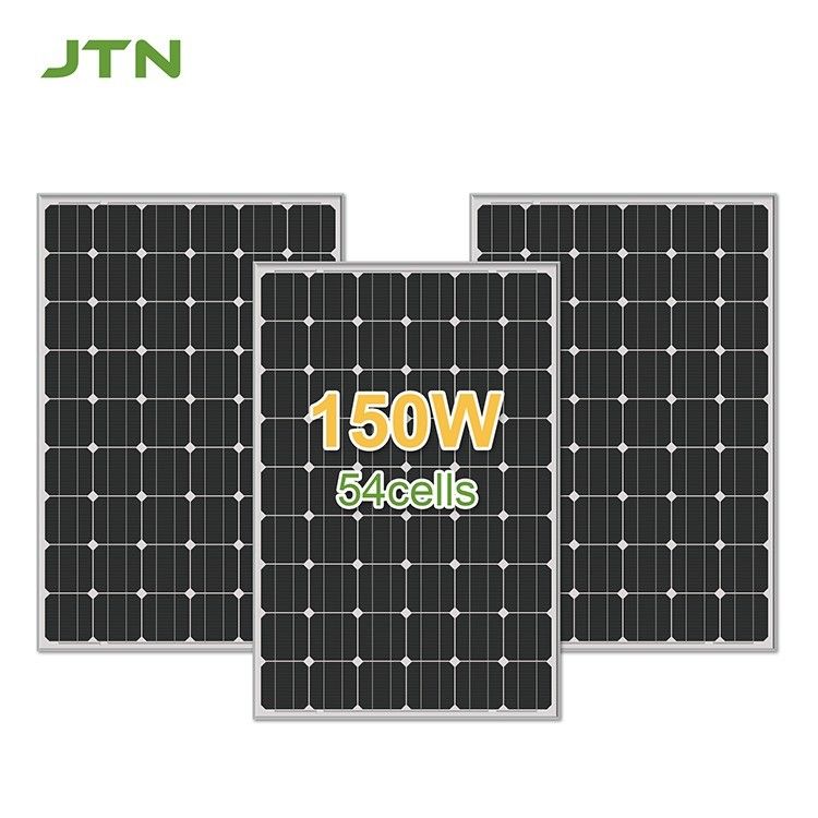 18V 24V ब्लैक मोनो क्रिस्टलीय सौर सेल पतली फिल्म पीवी पैनल 150W 160W 170W 180W